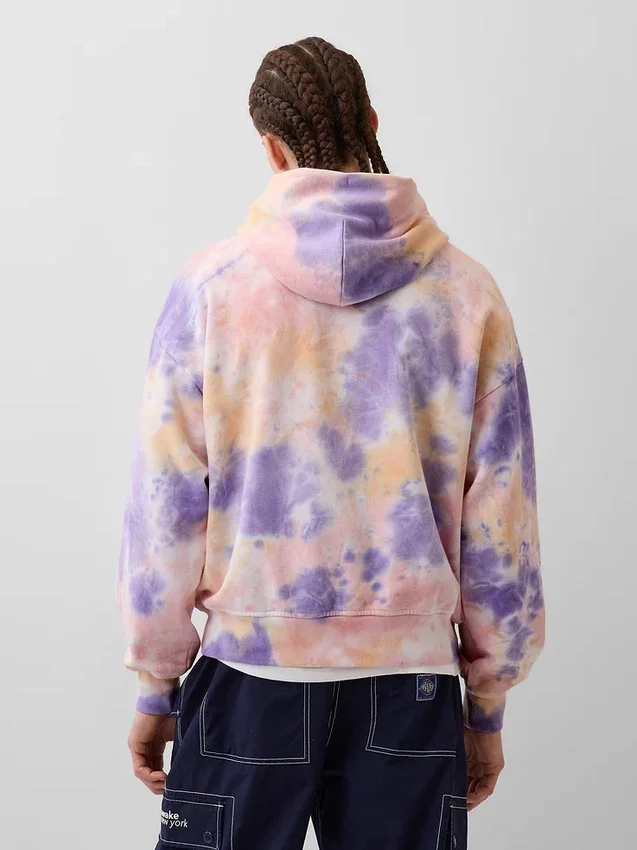 Felpa con cappuccio GAP × Awake Ny in tessuto pesante oversize con logo