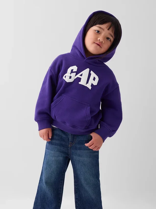 Felpa con cappuccio GAP × Awake Ny per bambini Vintagesoft con logo