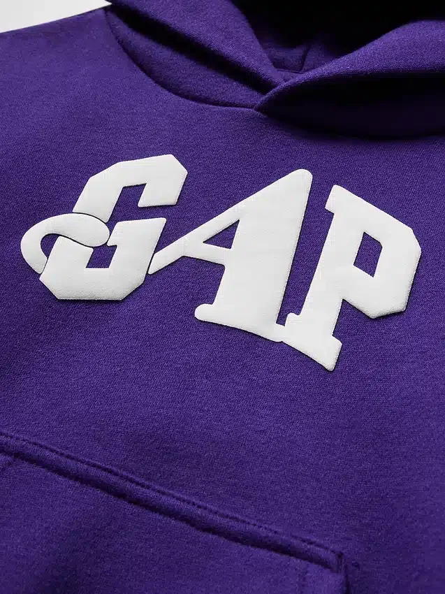 Felpa con cappuccio GAP × Awake Ny per bambini Vintagesoft con logo