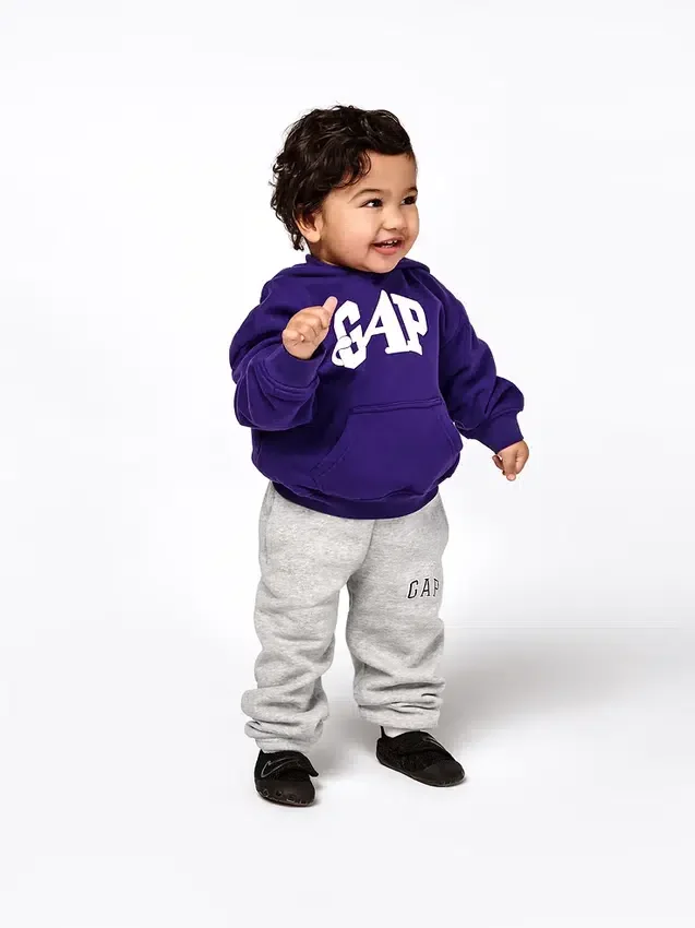 Felpa con cappuccio GAP × Awake Ny per bambini Vintagesoft con logo