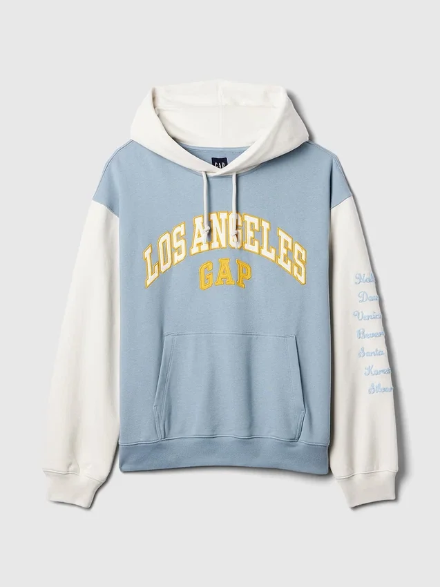 Felpa con cappuccio GAP con logo della città di Los Angeles