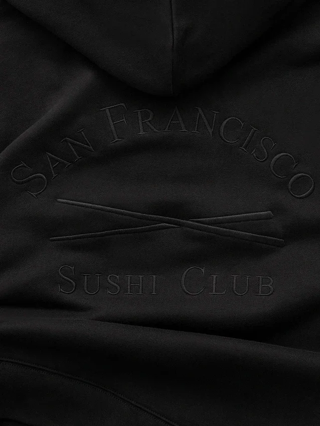 Felpa con cappuccio GAP × Sushi Club pesante con logo