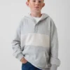 Felpa con cappuccio Henley Vintagesoft per bambini, vestibilità comoda