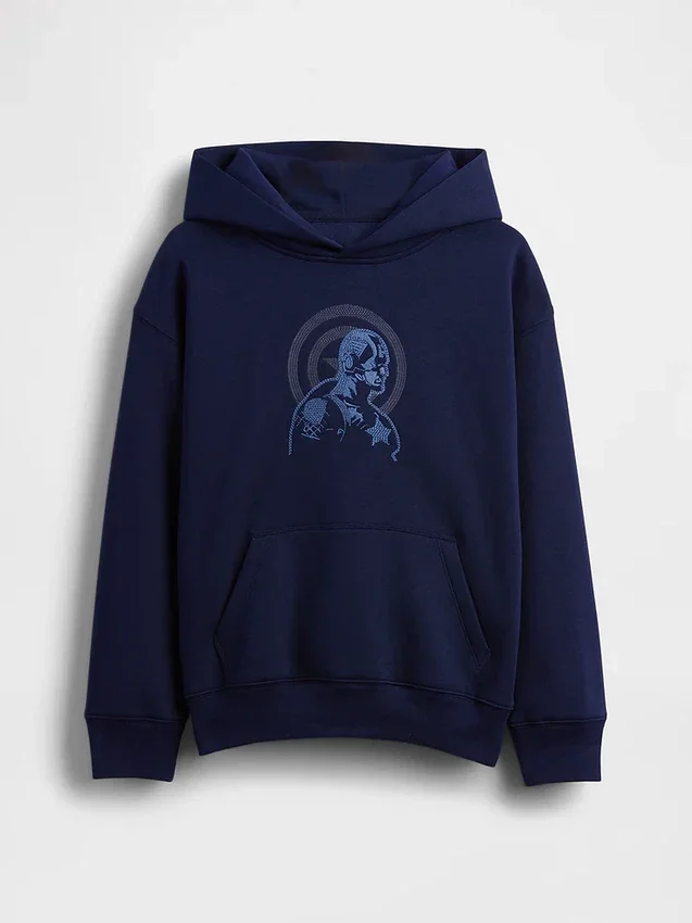 Felpa con cappuccio Marvel Vintagesoft Relaxed per bambini
