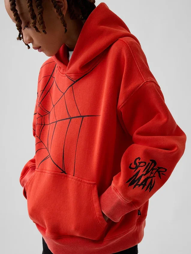 Felpa con cappuccio Marvel Vintagesoft Spider-Man dal taglio comodo per bambini