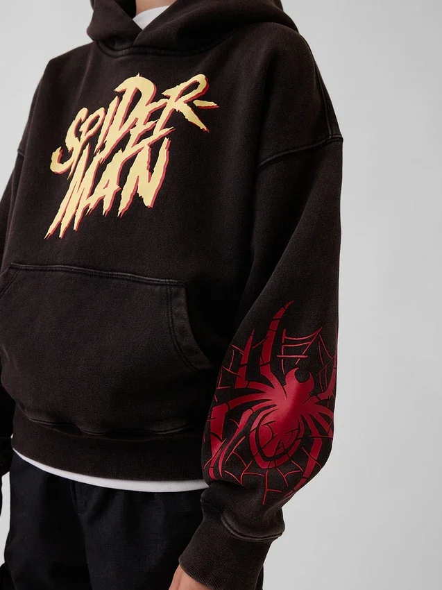 Felpa con cappuccio Marvel Vintagesoft Spider-Man dal taglio comodo per bambini