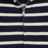 Felpa con cappuccio oversize a righe in spugna