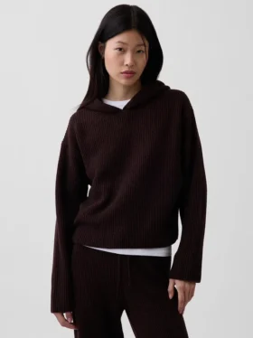 Felpa con cappuccio oversize CashSoft a maglia Shaker