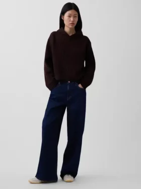Felpa con cappuccio oversize CashSoft a maglia Shaker
