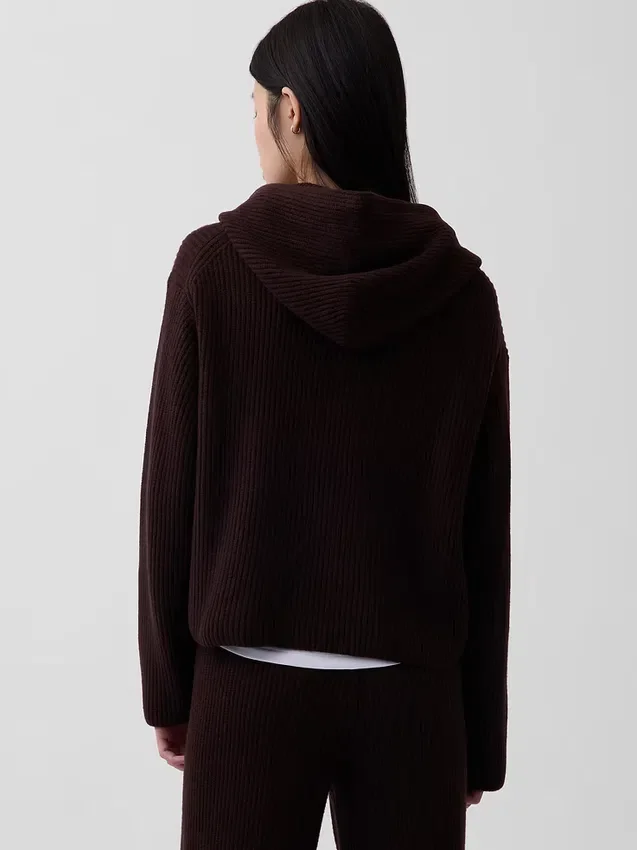 Felpa con cappuccio oversize CashSoft a maglia Shaker