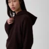 Felpa con cappuccio oversize CashSoft a maglia Shaker