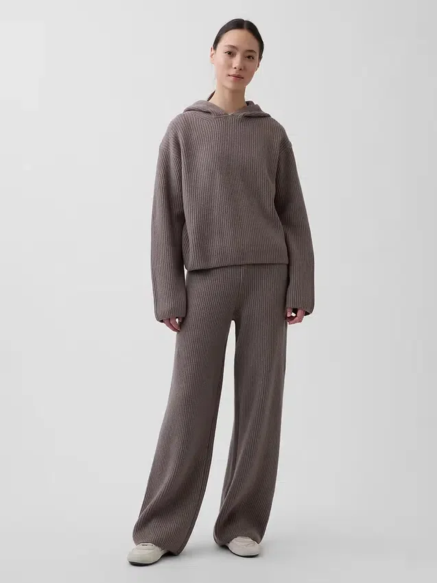 Felpa con cappuccio oversize CashSoft a maglia Shaker