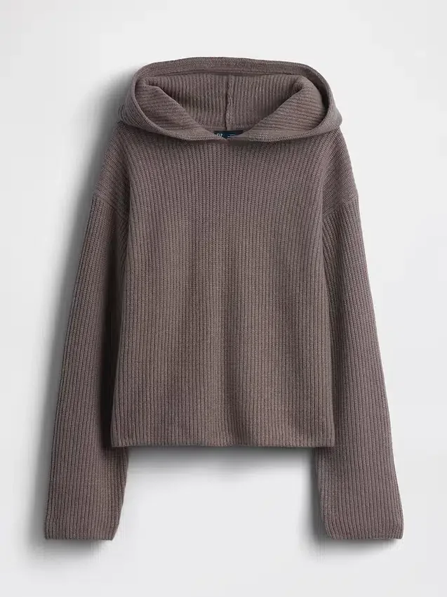 Felpa con cappuccio oversize CashSoft a maglia Shaker