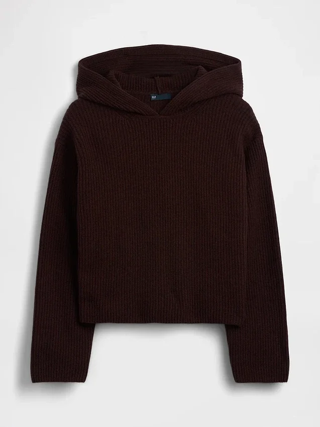 Felpa con cappuccio oversize CashSoft a maglia Shaker