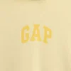 Felpa con cappuccio oversize corta con logo Vintagesoft