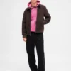 Felpa con cappuccio oversize corta e pesante per adulti