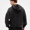 Felpa con cappuccio oversize corta e pesante per adulti