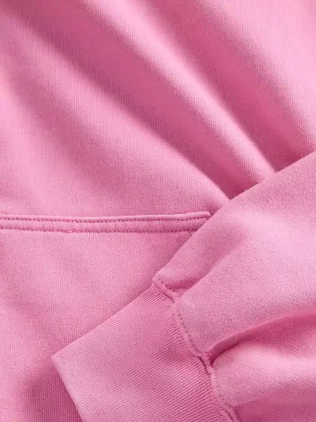 Felpa con cappuccio oversize corta e pesante per adulti