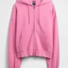 Felpa con cappuccio oversize corta e pesante per adulti
