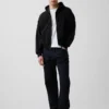 Felpa con cappuccio oversize corta e zip Vintagesoft