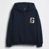 Felpa con cappuccio oversize e zip Vintagesoft per bambini
