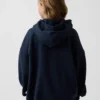 Felpa con cappuccio oversize e zip Vintagesoft per bambini