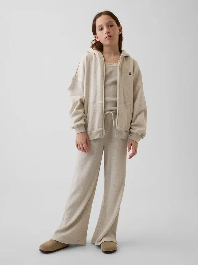 Felpa con cappuccio oversize e zip Vintagesoft per bambini