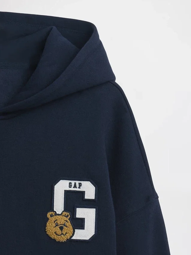 Felpa con cappuccio oversize e zip Vintagesoft per bambini