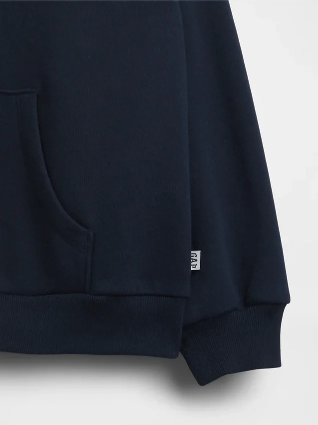 Felpa con cappuccio oversize e zip Vintagesoft per bambini
