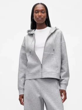 Felpa con cappuccio oversize GapFit con zip