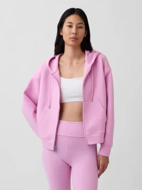 Felpa con cappuccio oversize GapFit con zip