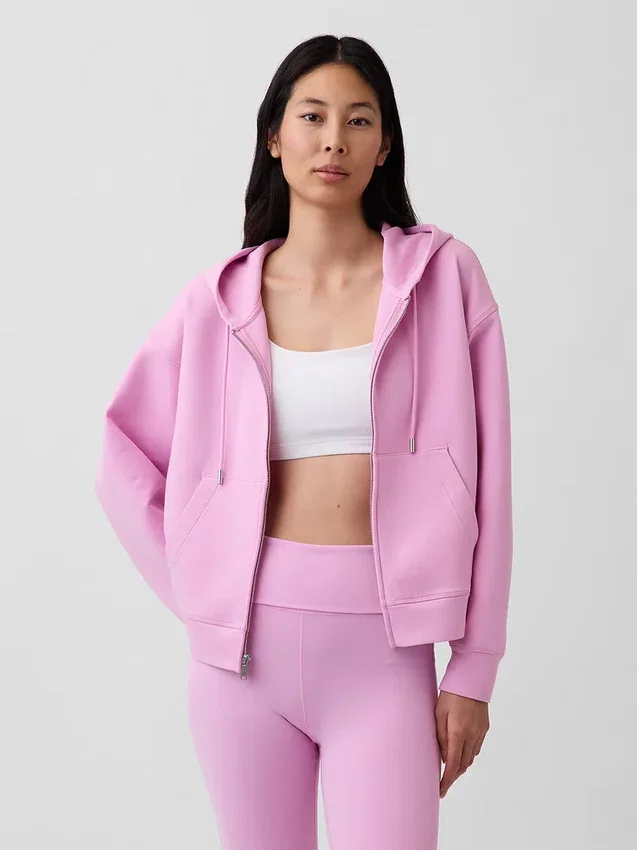Felpa con cappuccio oversize GapFit con zip