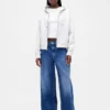 Felpa con cappuccio oversize GapFit con zip