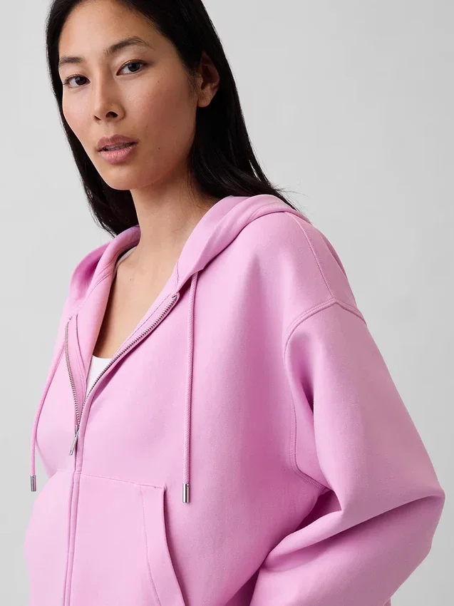 Felpa con cappuccio oversize GapFit con zip