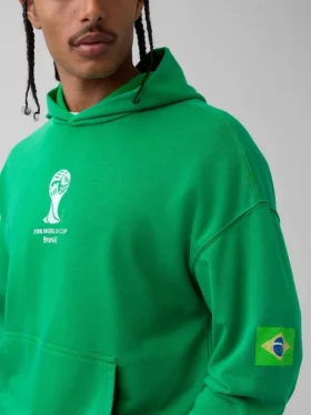 Felpa con cappuccio oversize in felpa Vintagesoft con motivi della Coppa del Mondo FIFA™