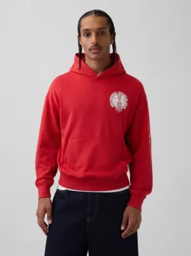 Felpa con cappuccio oversize in felpa Vintagesoft con motivi della Coppa del Mondo FIFA™