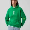 Felpa con cappuccio oversize in felpa Vintagesoft con motivi della Coppa del Mondo FIFA™