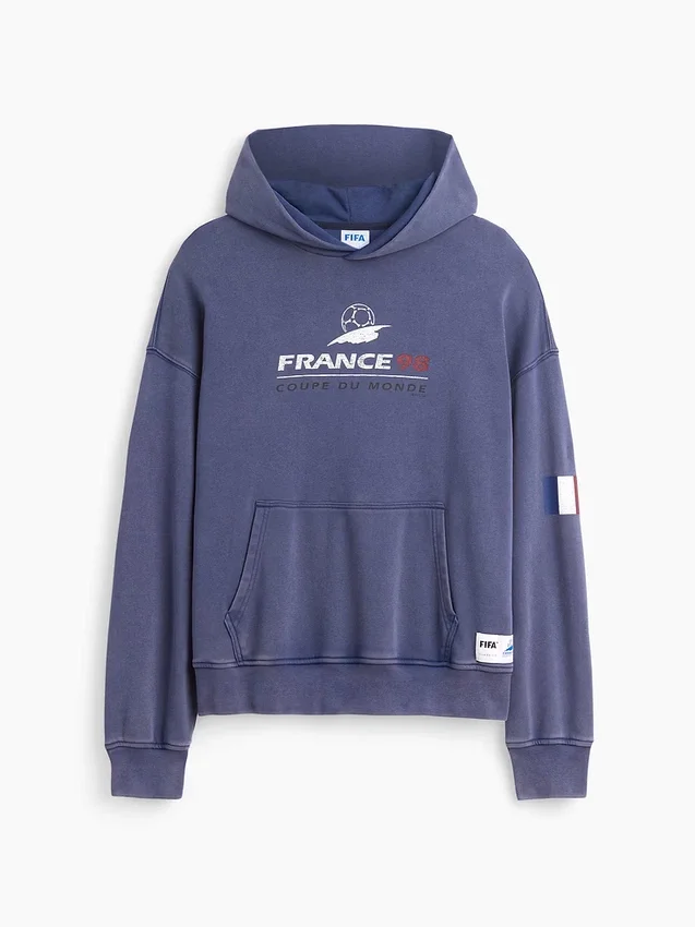 Felpa con cappuccio oversize in felpa Vintagesoft con motivi della Coppa del Mondo FIFA™