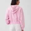 Felpa con cappuccio oversize in felpa Vintagesoft con zip a cuneo