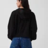 Felpa con cappuccio oversize in felpa Vintagesoft con zip a cuneo