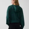 Felpa con cappuccio oversize in felpa Vintagesoft con zip a cuneo