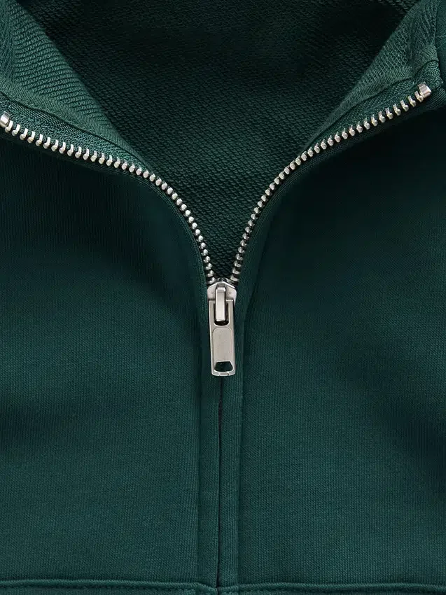 Felpa con cappuccio oversize in felpa Vintagesoft con zip a cuneo