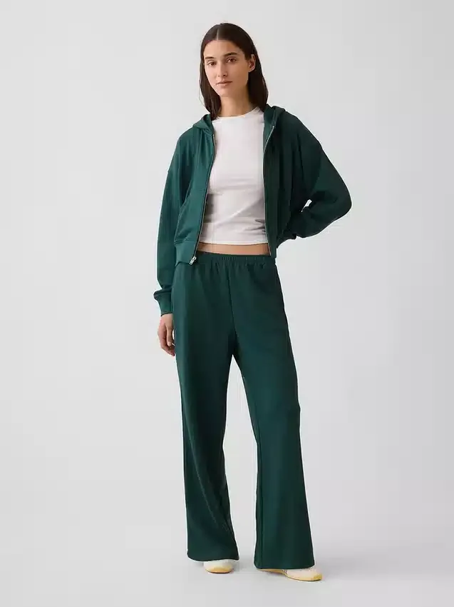 Pantaloni della tuta larghi in felpa Vintagesoft a vita media