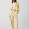Felpa con cappuccio oversize in felpa Vintagesoft con zip a cuneo