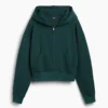 Felpa con cappuccio oversize in felpa Vintagesoft con zip a cuneo