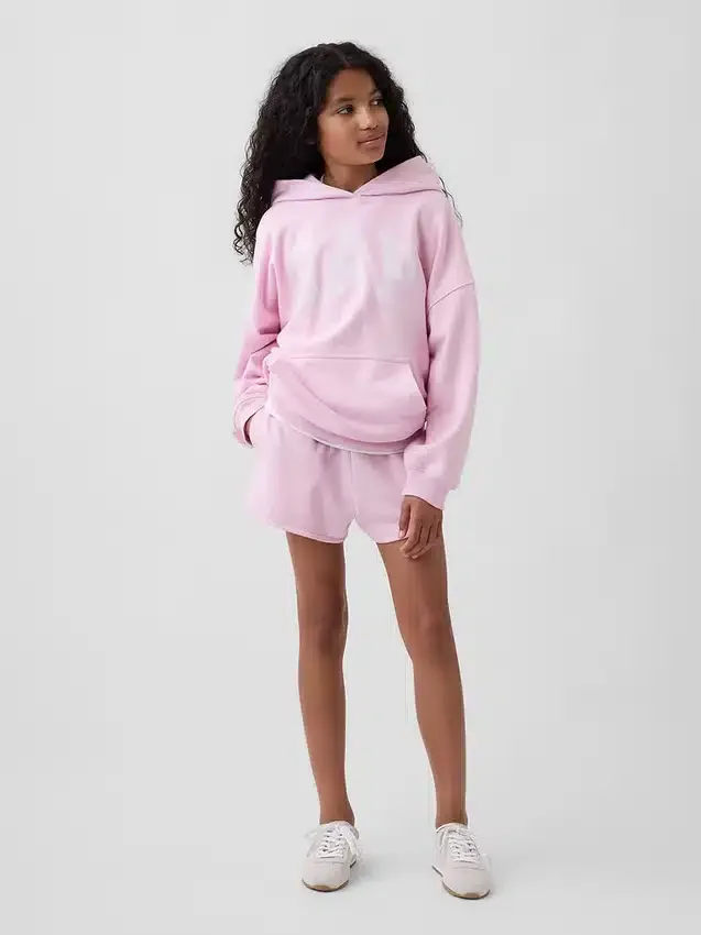 Felpa con cappuccio oversize in felpa Vintagesoft per bambini