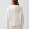 Felpa con cappuccio oversize in misto cotone CashSoft con punto Shaker e zip