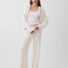 Felpa con cappuccio oversize in misto cotone CashSoft con punto Shaker e zip