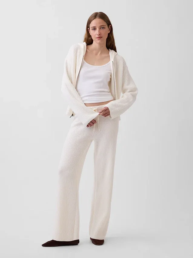 Felpa con cappuccio oversize in misto cotone CashSoft con punto Shaker e zip