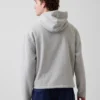 Felpa con cappuccio oversize in morbido tessuto vintage con logo Americana